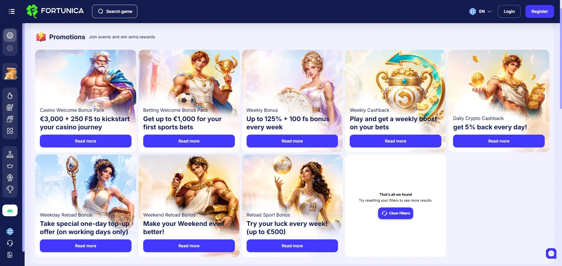 Fortunica Casino Bonus