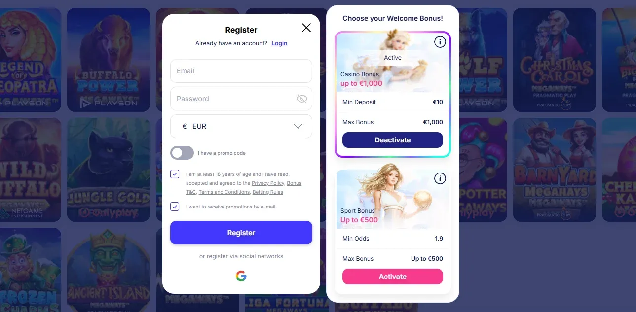 Fortunica Casino Login